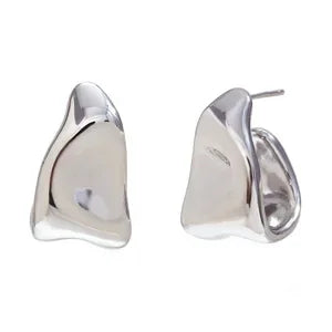 Hot-Selling Geometric Trapezoid Shape Creole Stainless Steel Earrings For Woman Unusual Earrings Women's Ear Creoles