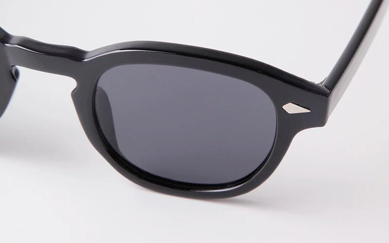 Fashion Transparent Blue Round Sunglasses Women Men 2024 Retro Rivet Tortoise Small Square Sun Glasses UV400 Lunettes De Soleil