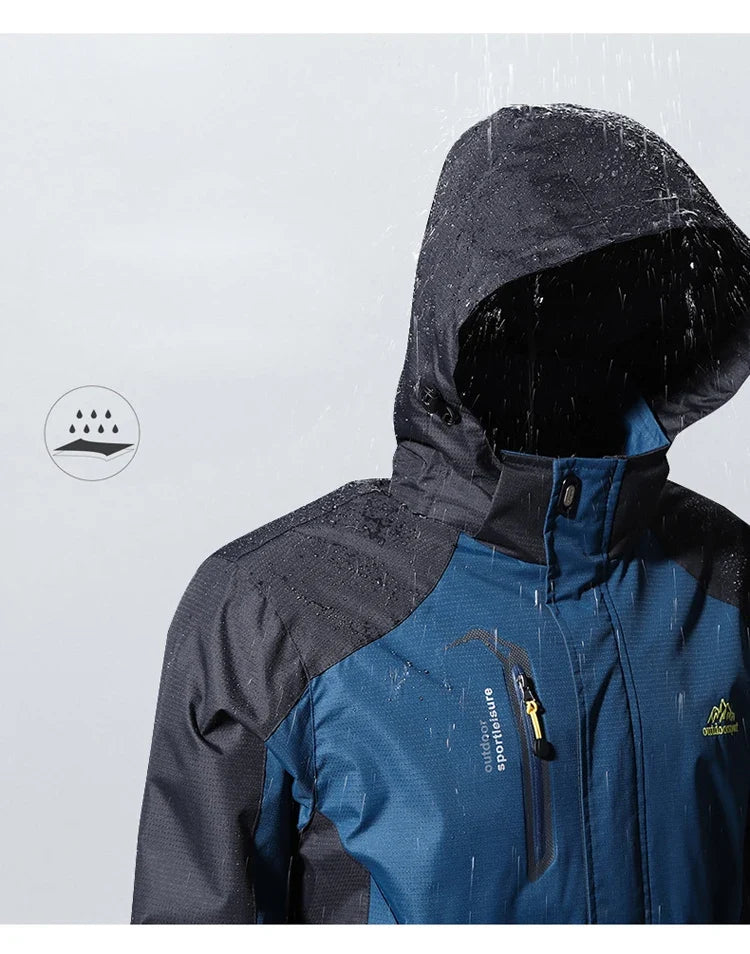 Men Autumn Jacket Camping Hiking Trekking Windbreaker Waterproof With Hood Spring Outdoor Sports Travel Climbing Coats