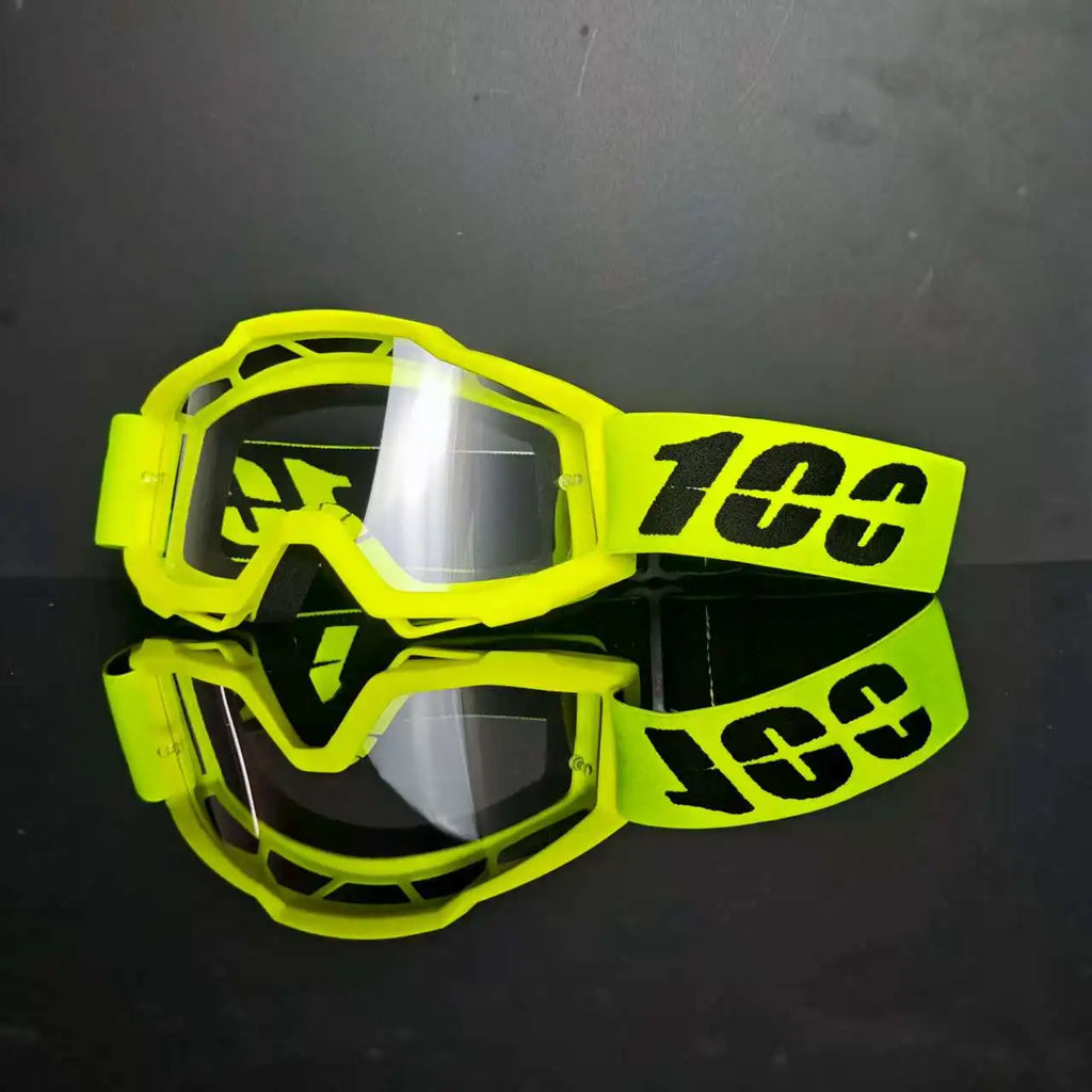 100 Motorcycle Goggles Cycling Glasses Outdoor Off-Road Ski Outdoor Sport MX ATV Dirt Bike Racing Motocross