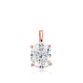 3/4/5CT Oval Cut Moissanite Pendant Necklace for Women Men Lab Diamond Classic Solitaire Chain Real 925 Sterling Silver