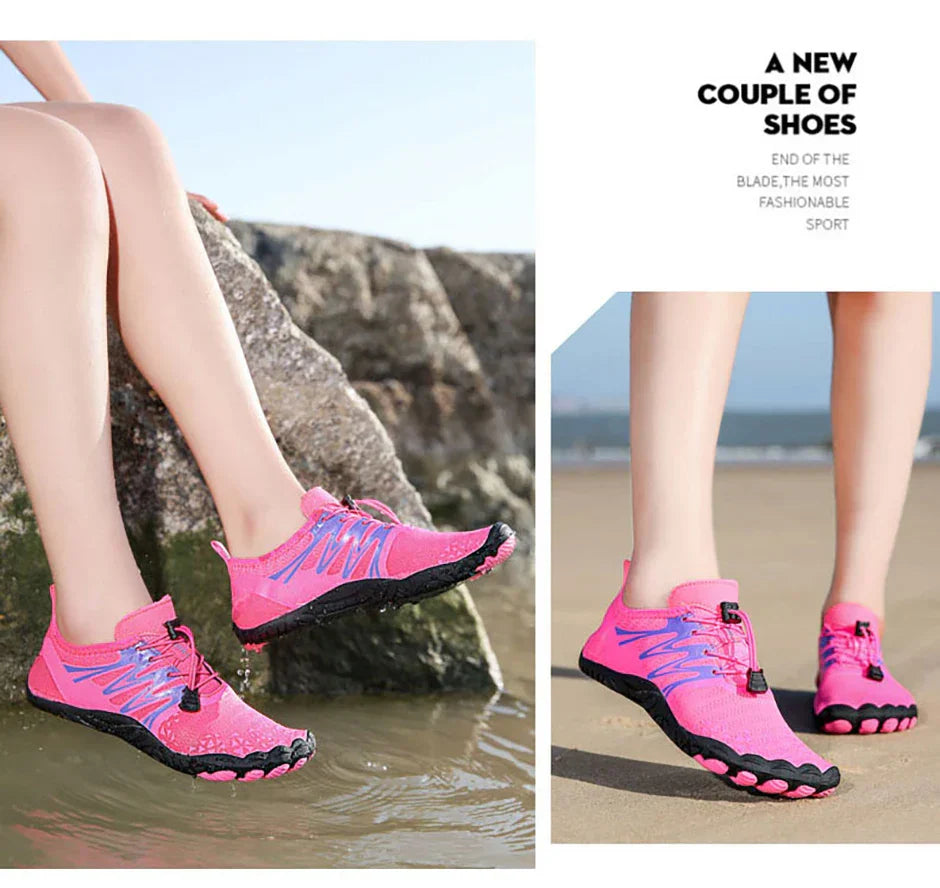 Men Women Barefoot Outdoor Aqua Shoes Couple Quick-drying Wading Beach Swimming Fitness Cycling Sports Water Sneakers