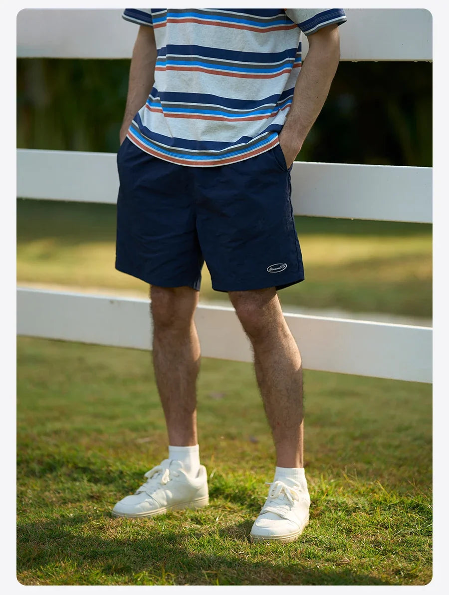 2026 Summer New Loose Fit  Lightweight 130gsm Nylon Shorts Men Essential Quick Dry Daily Wear Breathable Beach Shorts
