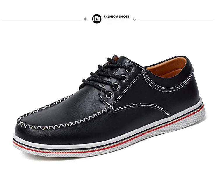 Men's casual business shoes flat shoes men's shoes handmade casual shoes British business people dress casual shoes plus size 47