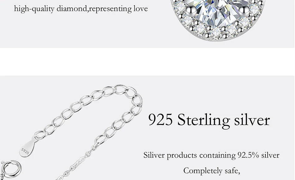 1CT Pear Cut Moissanite Necklace for Women S925 Pure Silver Sparkling Diamond Pendant Luxury Jewelry Party Gift