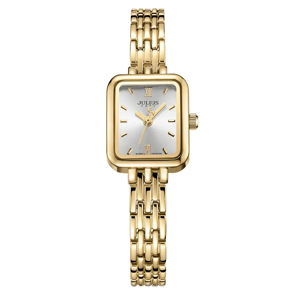 Watch For Women  Women's Stainless Steel Band Luxury Gift Watch Dual-Layer Dial Fashion Montre JA-771