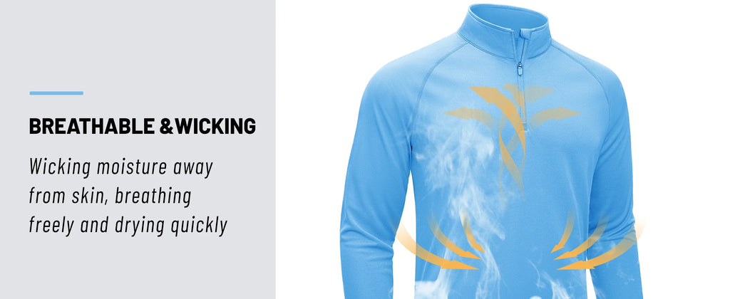 UPF50+ UV Protection T-Shirt Mens Lightweight Long Sleeve Quick Dry Fishing Shirt Outdoor Hiking Workout Rash Guards