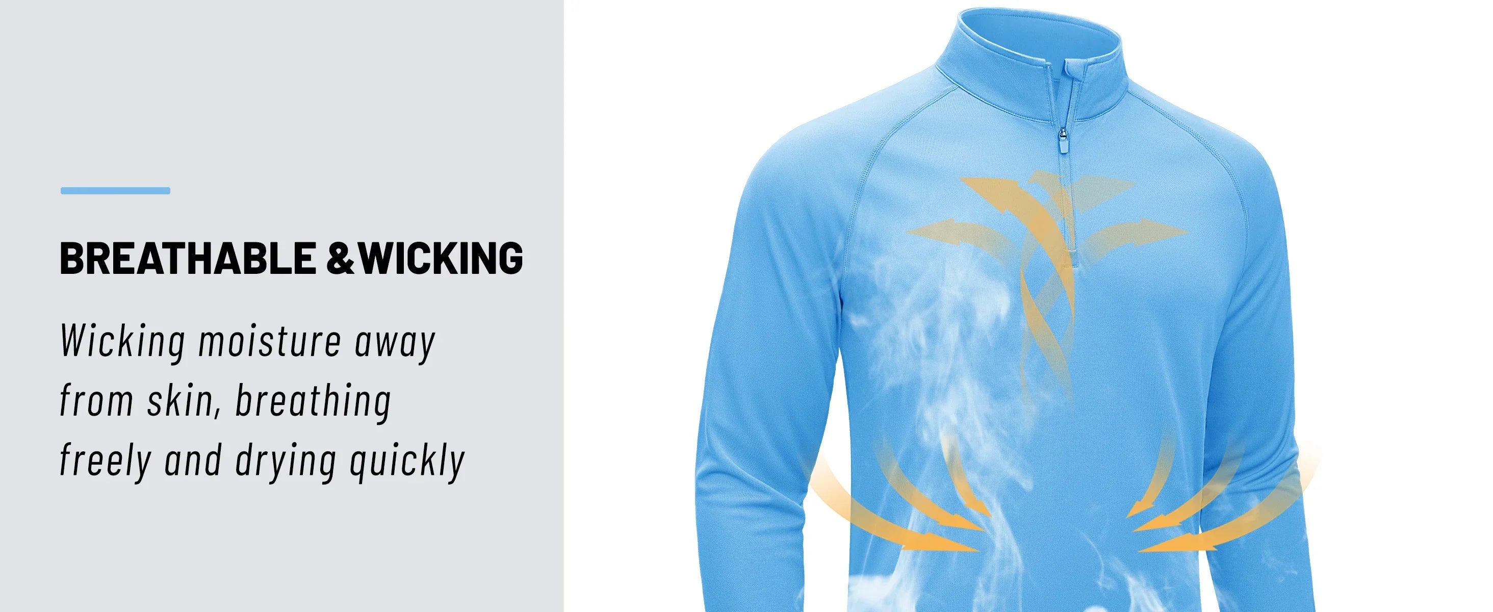 UPF50+ UV Protection T-Shirt Mens Lightweight Long Sleeve Quick Dry Fishing Shirt Outdoor Hiking Workout Rash Guards
