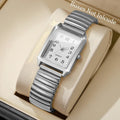 Fashion Rectangle Arabic Dial Women Watches  Casual Asual Elastic Strap Quartz Wristwatch for Ladies Relogio Feminino (No Box)