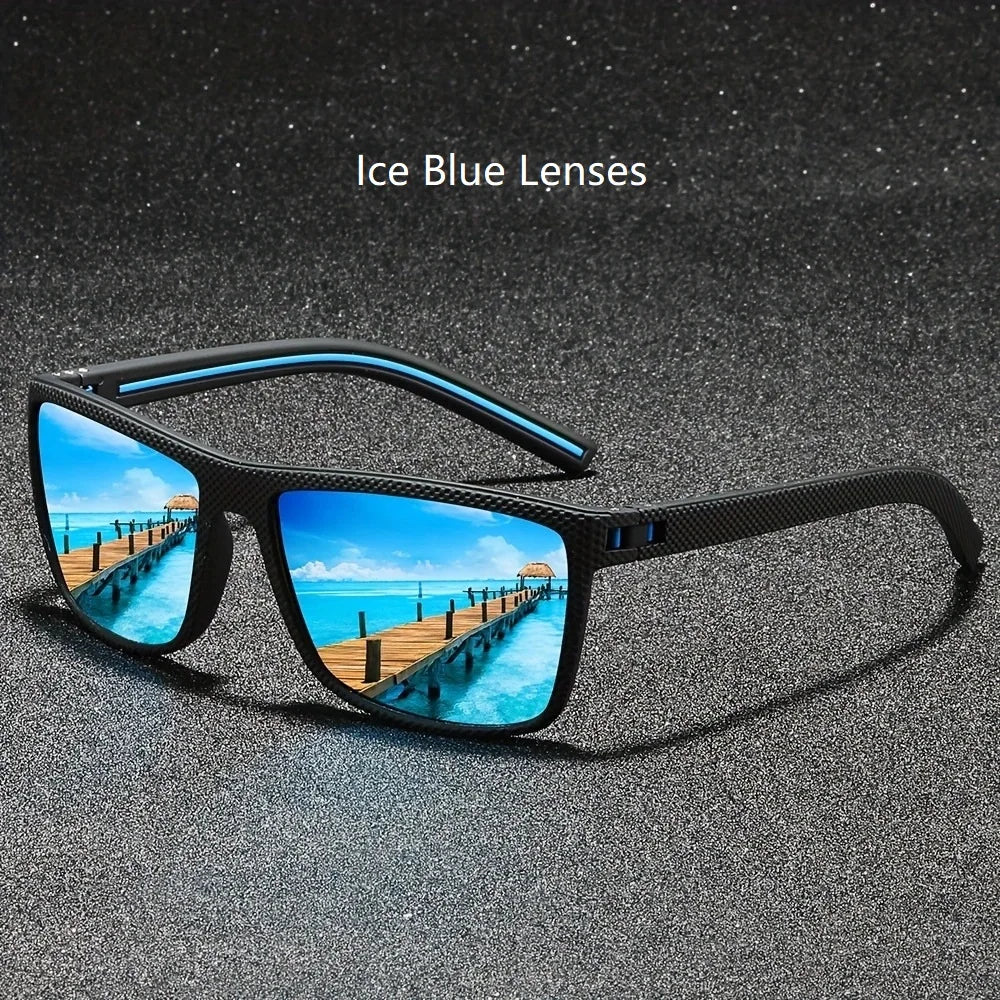 Fashion Nail Decoration Vintage Square Polarized Sunglasses Men Women Brand Designer Sun Glasses Driving Fishing UV400 Eyewear
