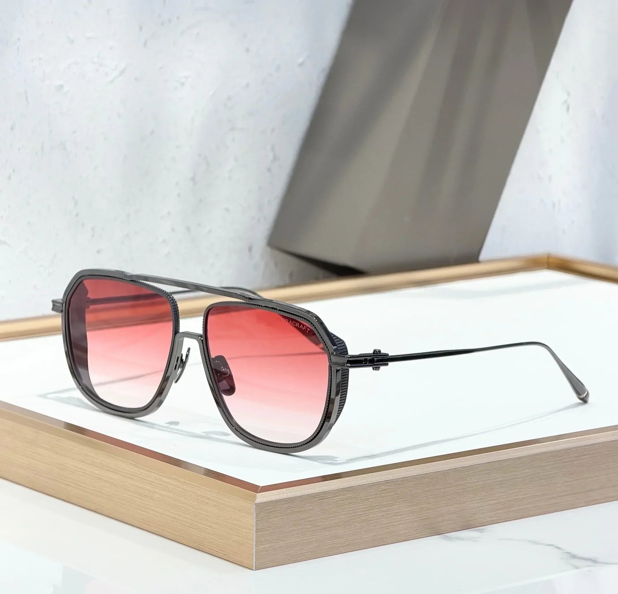 INTRACRAFT DTS165 Top Quality Sunglasses for Men Classic Women Luxury Brand Designer sun glasses UV400 With box