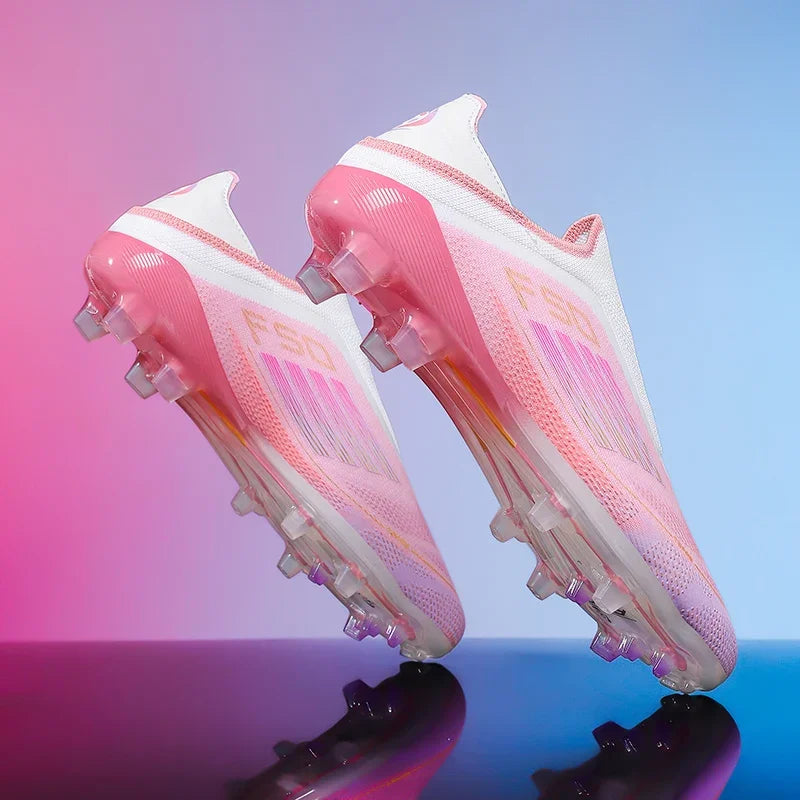 Men Football Boots Training Breathable Drop Shipping Match Sport Cleats Soccer Shoes FG Ultralight Long Spikes Indoor Sneakers