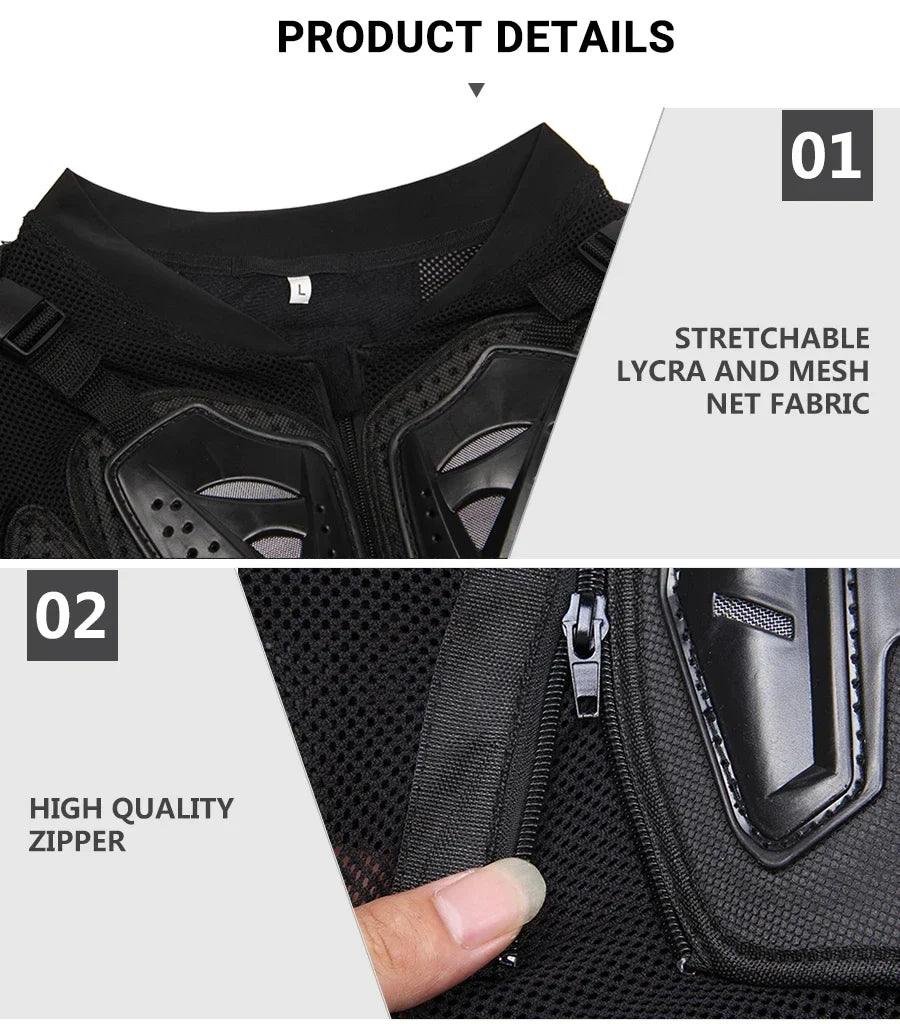 5XL Motorcycle Jackets Men's Full Body Armor Protection Jackets Motocross Enduro Racing Moto Protective Equipment Clothes