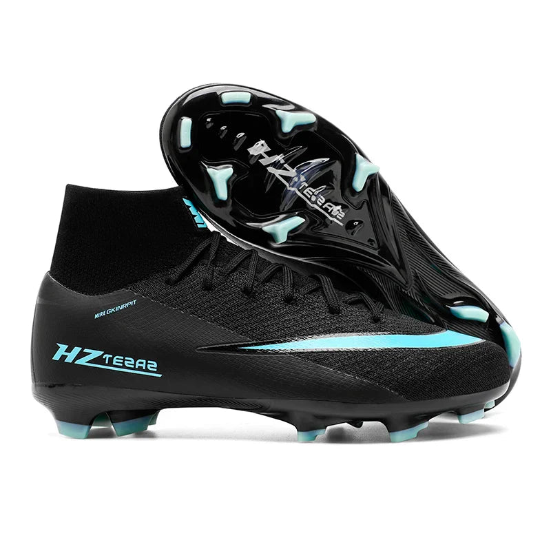 New Men Soccer Shoes Football Boots Cleats Adult Outdoor Breathable Training Sport Long Spikes Boys Non Slip Match Comfortable