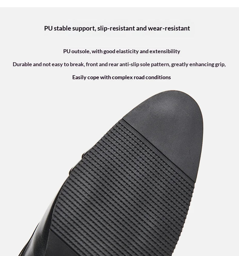 Men Business Formal Height Increasing Leather Shoes Classic Retro Elevated Loafers Lift Dress Shoes for Wedding Banquet Office