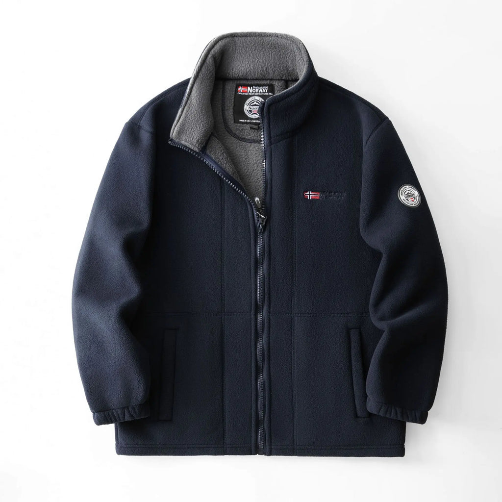 Thickened Double - Sided Polar Fleece Jacket for Men | Autumn/Winter Warm Casual Loose Fit Big Size Coat