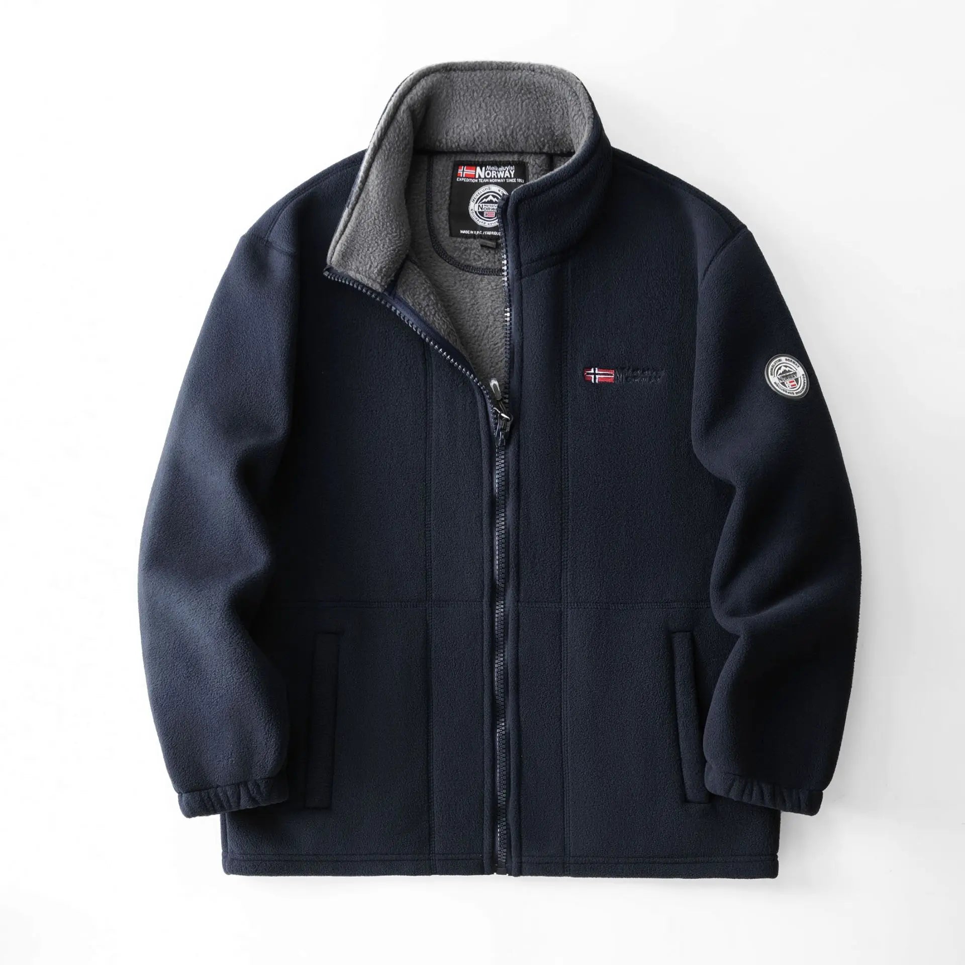 Thickened Double - Sided Polar Fleece Jacket for Men | Autumn/Winter Warm Casual Loose Fit Big Size Coat