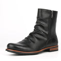 Men's British style low heeled retro boots for daily casual wear