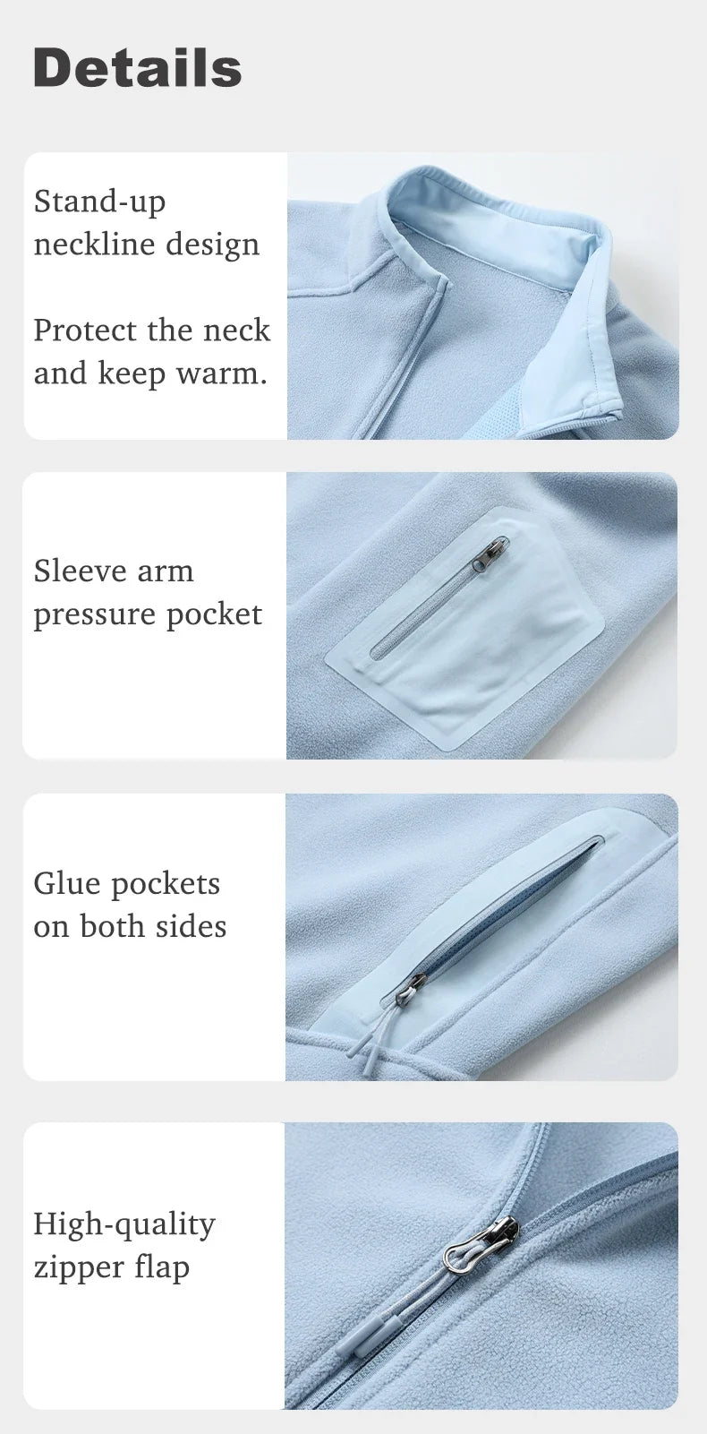 Winter Fleece Jacket Men Women Outdoor Windproof Warm Fleeced Clothing Unisex Hiking Camping Climbing Skiing Sport Coat