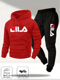 2025Spring and Autumn men's casual suit hooded sweatshirt and sweatpants 2-in-1 comfortable suit suitable for both men and women