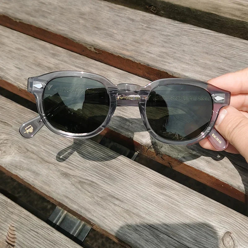 High Quality Sunglasses Man Johnny Depp Lemtosh Polarized Sun Glasses Woman Luxury Brand Vintage Acetate Frame With Original Box