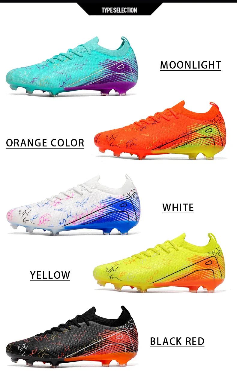 New Men's Football Boots Cleats Non-Slip Sneakers Training Soccer Shoes Top Quality FG Wholesale Drop Shipping Unisex Adult