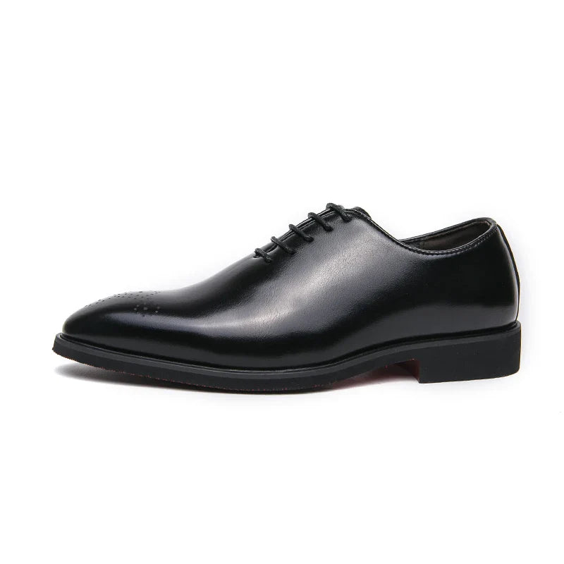 Men's Genuine Leather Dress Shoes Classic Oxford Soft Comfortable Lining Non-Slip Rubber Sole Business Office Formal Occasions