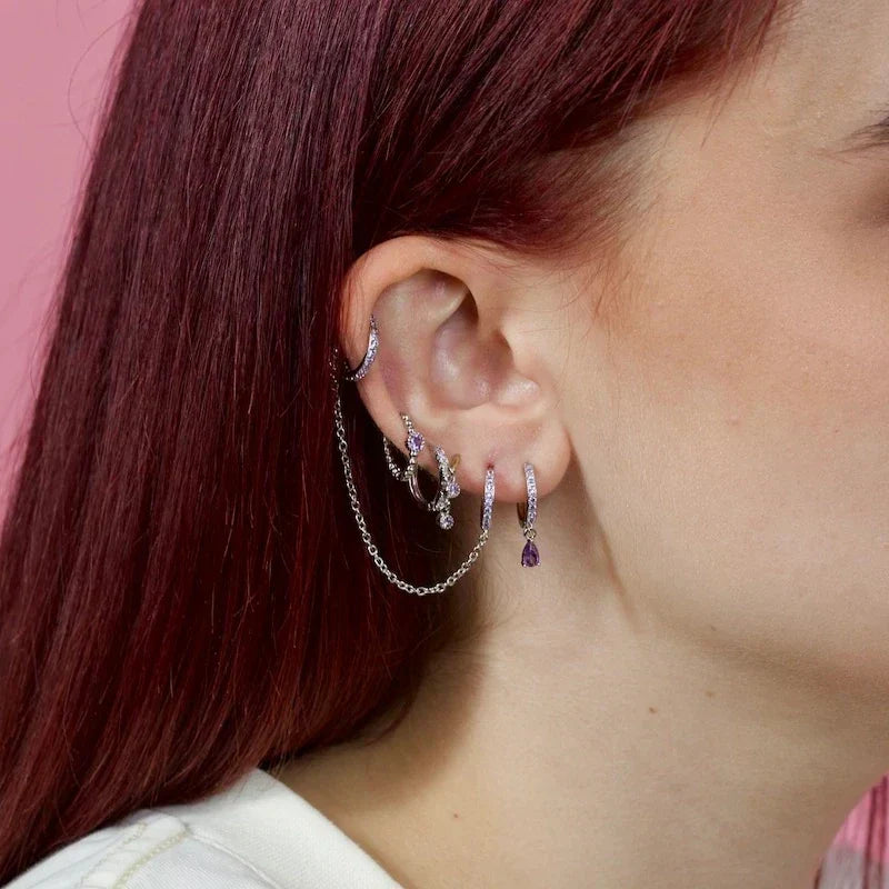 ROXI Ear Jewelry Set Water Drop Suit Earrings For Women Fashion Tassel Hoop Earring Piercing Pendientes Casual Street Jewelry