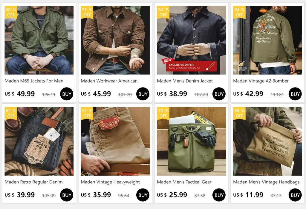 Retro Heavyweight Santafe Canvas Jackets Cotton Corduroy Lapel Ribbed Hem Cuffs Short Jacket for Men's Autumn Overcoat