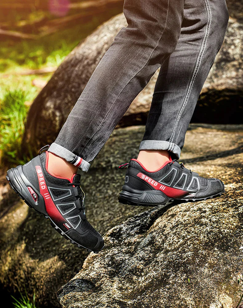 Waterproof Hiking Shoes Men‘s Outdoor Trekking Sneakers Mountain Climbing Camping Trainers Hunting Tactical Boots Bike Shoe Male