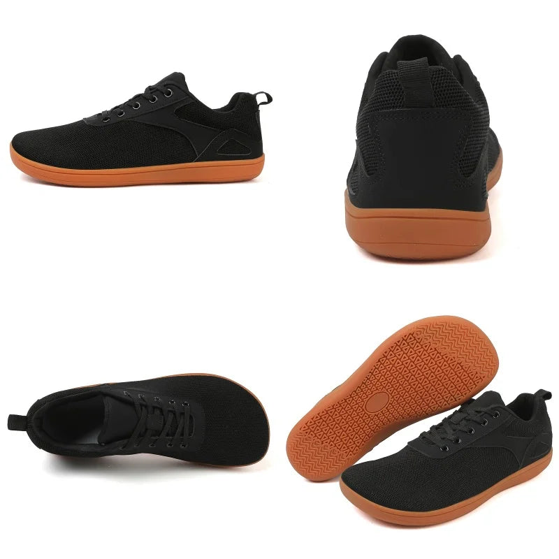 Men's Wide Minimalist Barefoot Sneakers | Unisex Zero Drop Sole | Optimal Relaxation