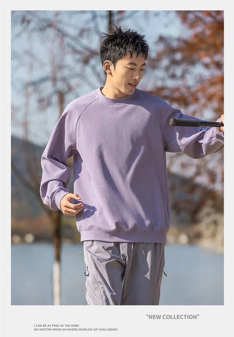Outdoor Series: Classic Crew Neck T-Shirt with Moisture-Wicking, Quick-Drying & Antibacterial Tech for All-Weather Commute