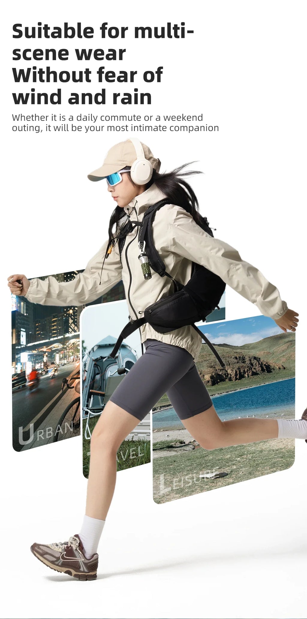 Cycling Raincoat Hooded Jacket Waterproof Breathable Leisure Coat Trekking Men Women Outdoor Sports Clothing Raincoat