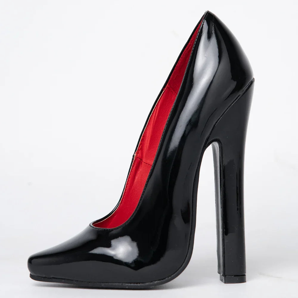 New Style Bold 6 Inch High Heel Fetish Pump Drag Queen Unsiex Shoes Size 5 To 15