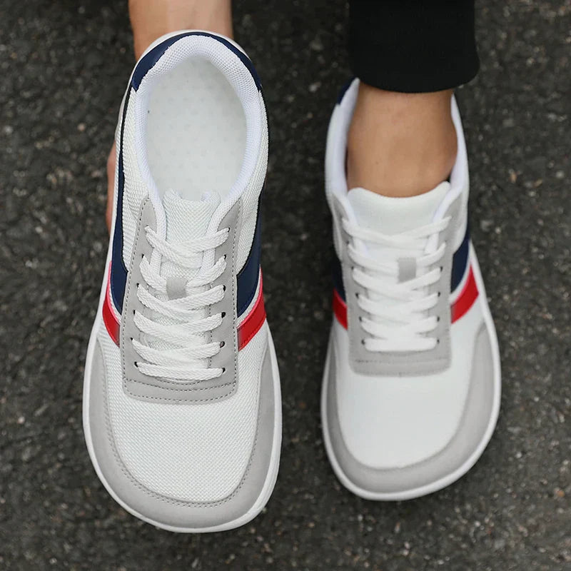 Wide Toe Men Shoes Casual Versatile Soft Sole Wide Last Shoes Walking Sneakers Breathable Mesh Comfortable Barefoot Shoes