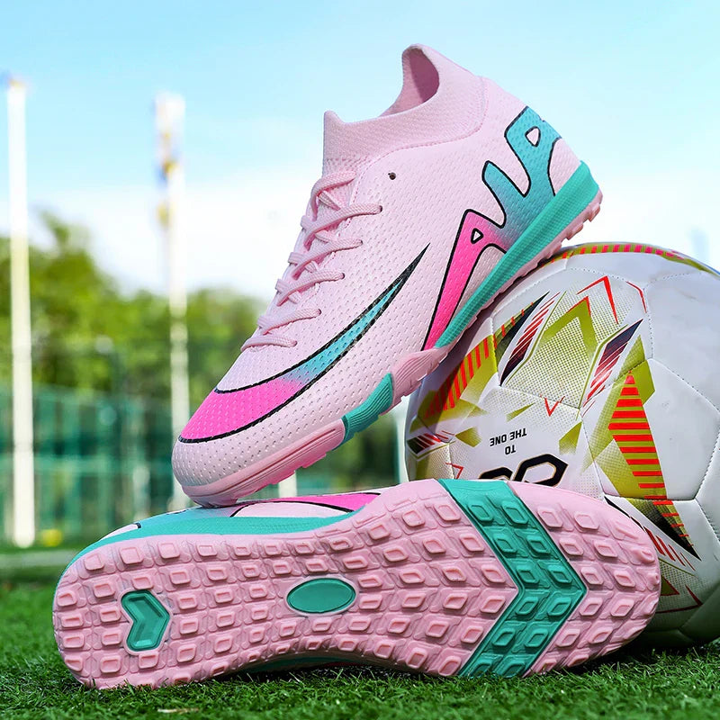 New Men Football Boots Grass Futsal Sneakers High-quality Match Cleats High-top Non-Slip Soccer Shoes Indoor Hot-selling Outdoor
