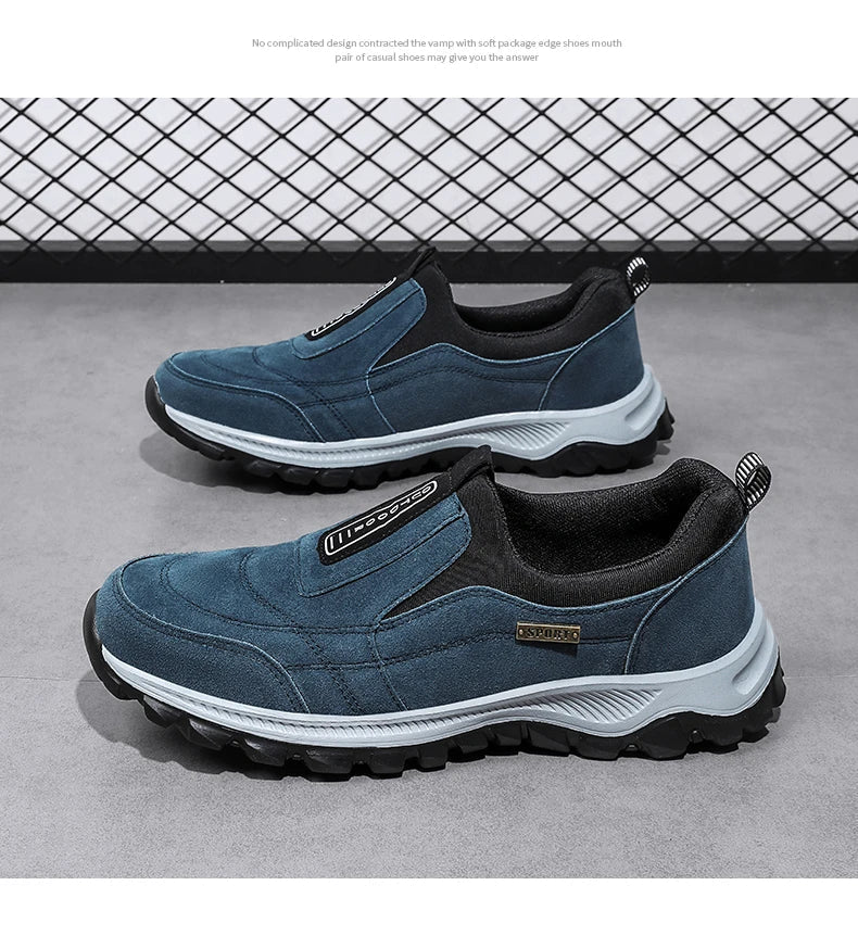 Outdoor Comprehensive Training Shoes Casual Men's Shoes Breathable Suede Leather Shoes Non-slip Walking Shoes Sports Shoes
