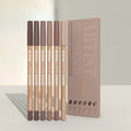 6pcs Set Nude Lip Liner Set,Long-Lasting Waterproof Velvet Matte Lip Pencil, Lip Makeup Berry, Brown, Pink