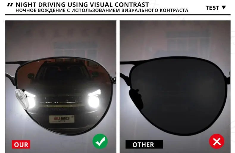 Design Aviation Sunglasses Polarized Man Photochromic UV400 Glasses Woman Anti-glare Driving Goggles zonnebril heren