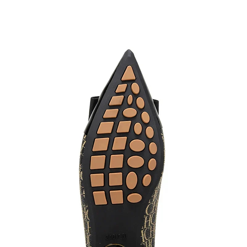 Women's  Shoes New Spliced Pointed Anti slip Flat Casual Shoes Business Shoes For girls