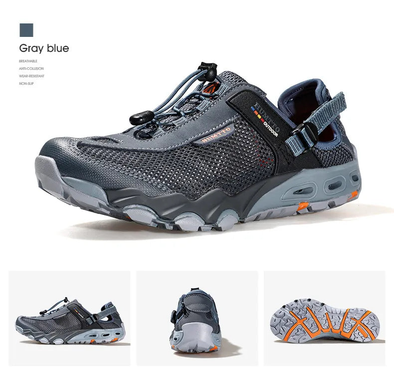 Summer Wading Hiking Shoes for Men Outdoor Man Sneakers Breathable Quick Drying Sports Trekking Beach Barefoot Mens Shoes