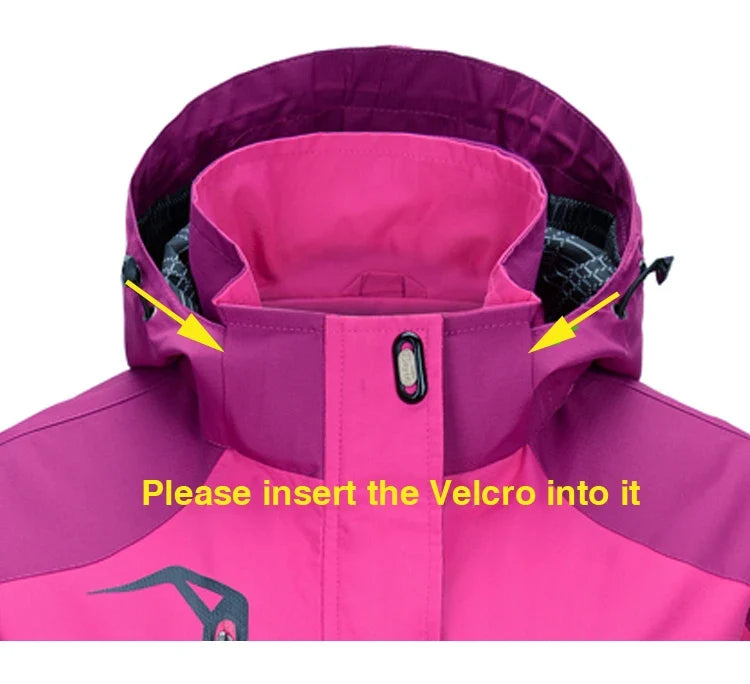 Women's Waterproof Hiking Jacket Windproof Windbreaker Camping Hunting Climbing Trekking Fishing Coat Outdoor Clothing