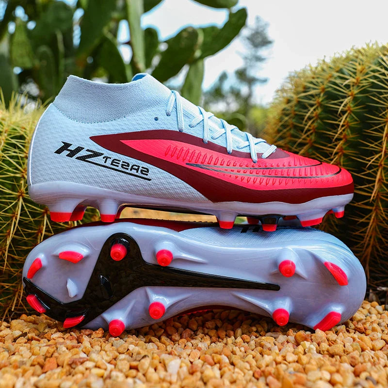New Men Soccer Shoes Sport Boys Breathable Cleats Adult Outdoor Football Boots Training Long Spikes Non Slip Match Comfortable