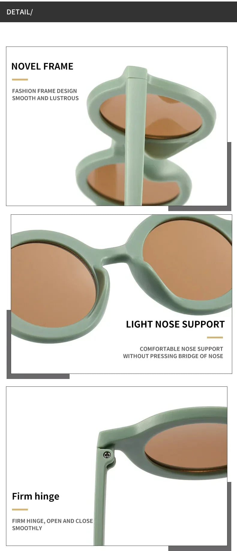 2024 new children's sunglasses yuanchaotong UV400 plastic  glasses  sunglasses