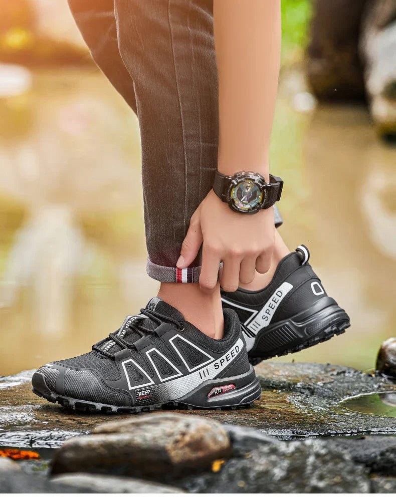 Men's Waterproof Hiking Shoes, Outdoor Sports Shoes,Lace-up Hiking Shoes, Women's Hiking Shoes, Non-slip Tactical Hunting Shoes