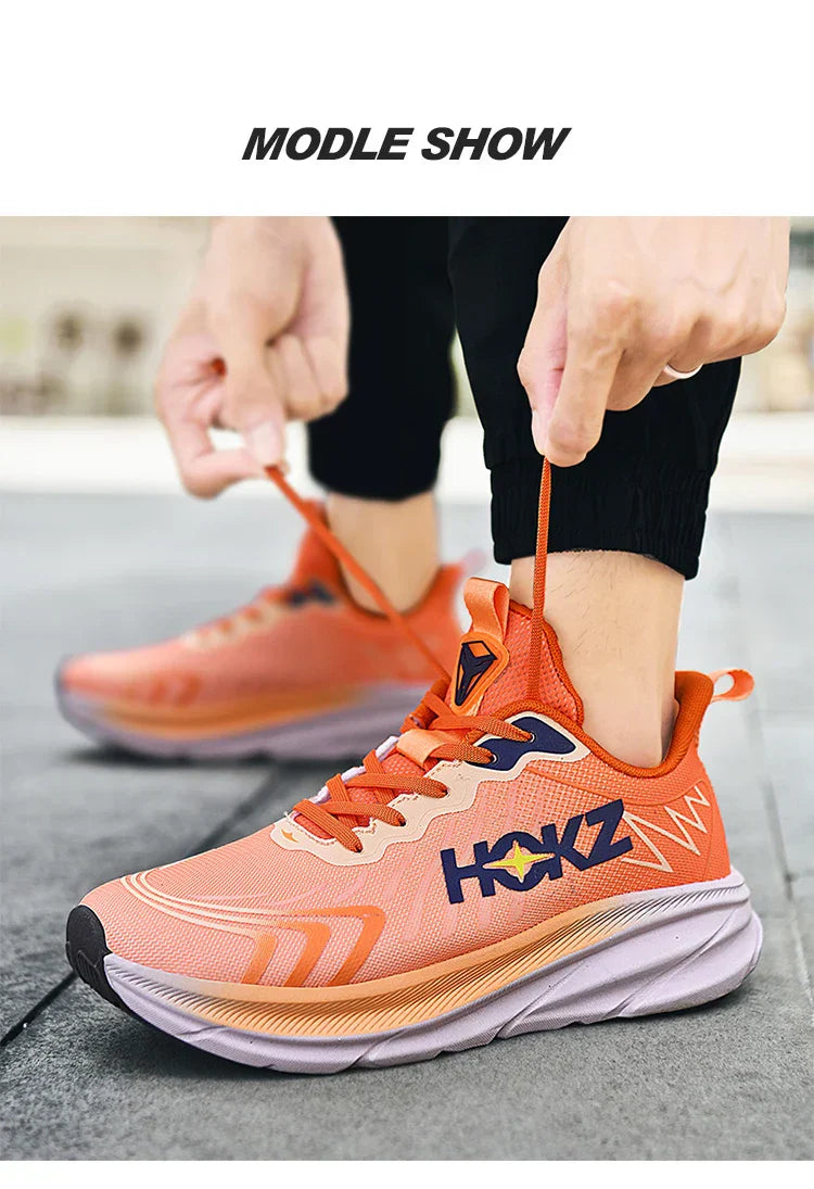Carbon Plate Air Cushion Running Shoes for Men Soft Chunky Sneakers Women Daily Commuting Shoes Outdoor Casual Walking Shoes