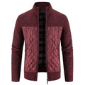 Autumn Winter New Men's Jacket Slim Fit Stand Collar Zipper Jacket Men Solid Thick Warm Jacket Men Sweater