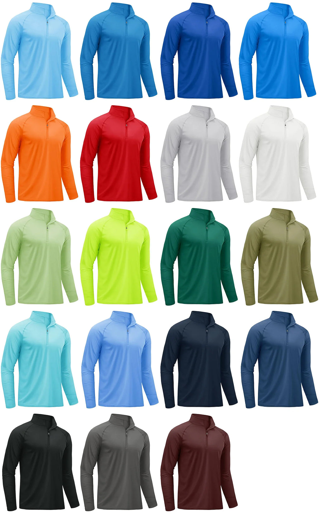 UPF50+ UV Protection T-Shirt Mens Lightweight Long Sleeve Quick Dry Fishing Shirt Outdoor Hiking Workout Rash Guards