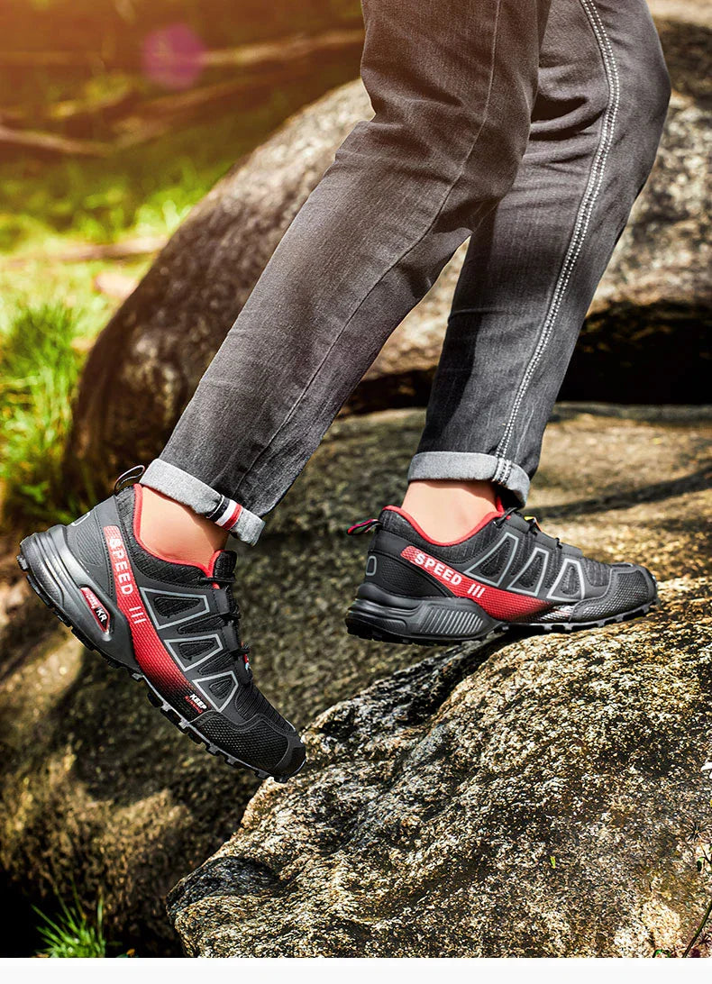 Men's Waterproof Hiking Shoes, Outdoor Sports Shoes,Lace-up Hiking Shoes, Women's Hiking Shoes, Non-slip Tactical Hunting Shoes