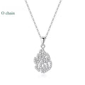 18k Plated All Real Moissanite Necklace for Women Wedding Classic Lab Diamond Pendant Sterling Silver 925 Chain Wholesale